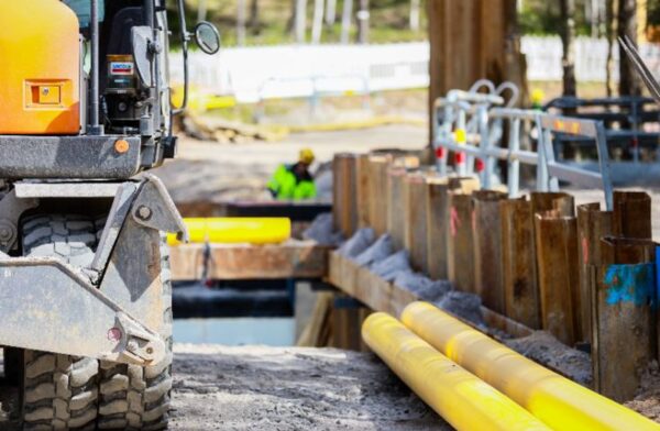 uuden kantaverkon 400 kilovoltin kaapeliyhteyden rakennustyöt